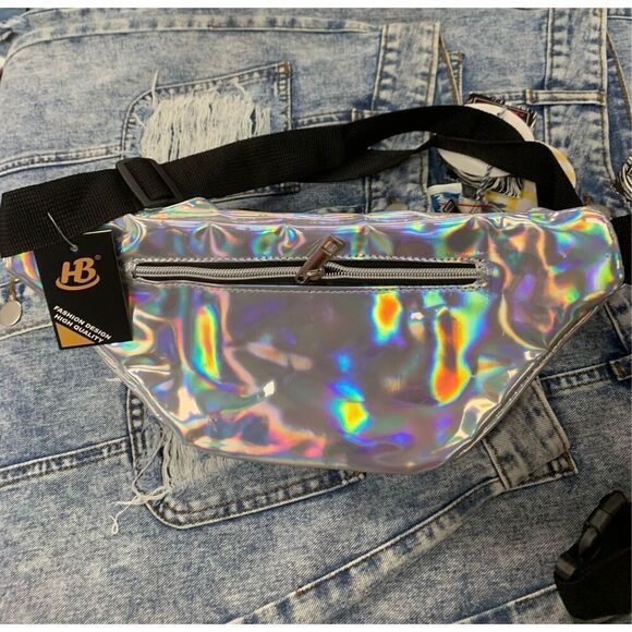 Metallic Faux Leather Fanny Pack - Picture 4 of 4